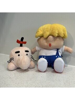 EarthBound Mother 2 Plush Set – Porky & Mr. Saturn Nintendo Rare OOP